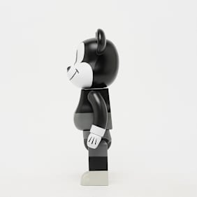 Medicom Bearbrick Mickey Mouse B&W Ver (Mickey Mouse & Friends) 400% zwart
