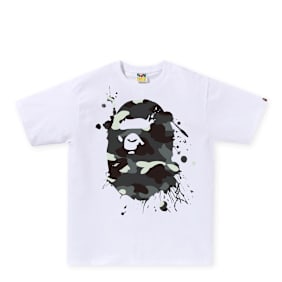 A Bathing Ape City Camo Painting Ape Head Tee wit