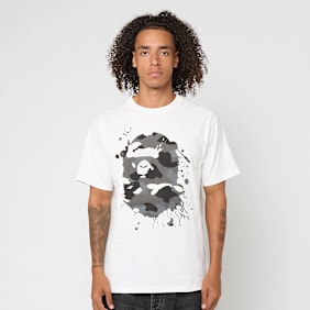 A Bathing Ape City Camo Painting Ape Head Tee weiß