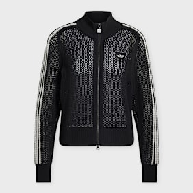 adidas Originals Crochet Zip Trainings Top zwart