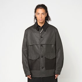 Junya Watanabe MAN Leather Coat zwart