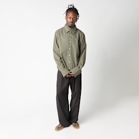 _J.L-A.L_ Triple Collar Shirt grün