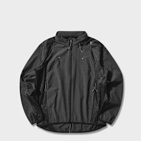 ROA Numb Pinstriped Hooded Wind Jacket zwart