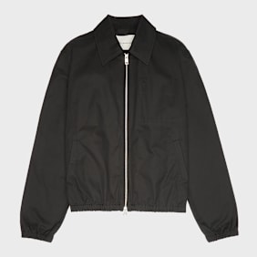 AMI PARIS Zipped Jacket With Embossed Ami De Coeur black