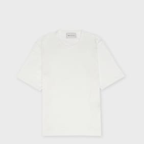 AMI PARIS Classic Fit Shortsleeve T-Shirt Ami De Coeur Patch weiß