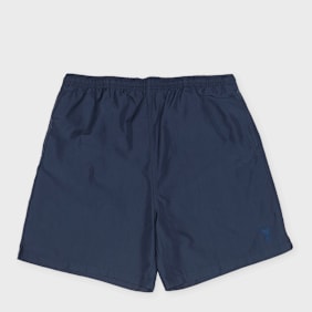 AMI PARIS Long Plain Swim Shorts blue