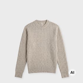 Sunflower Moon Linen Sweater beige