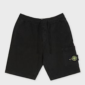 Stone Island Regular Fit-Shorts aus Fleece schwarz