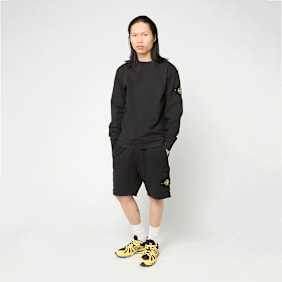 Stone Island Regular Fit-Shorts aus Fleece schwarz