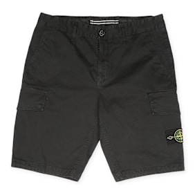 Stone Island Regular Fit-Shorts aus Fleece schwarz