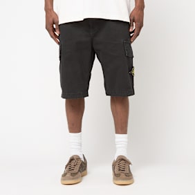 Stone Island Regular Fit-Shorts aus Fleece schwarz
