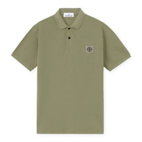 Stone Island Shortsleeve Polo grün