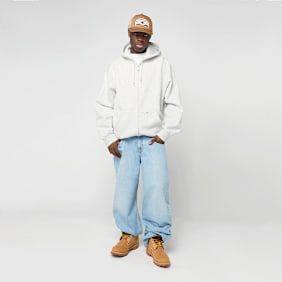 Carhartt WIP Hooded WIP Label Sweat Jacket grijs