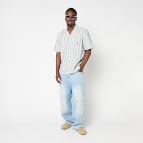 Carhartt WIP Short Sleeve Leavel Shirt blau