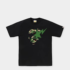 A Bathing Ape ABC Camo Ape Face Sta Tee M zwart
