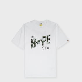 A Bathing Ape Screen Camo Bape Sta Tee weiß