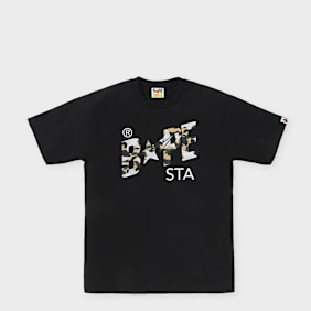 A Bathing Ape Sta Over Print 1st Camo Bape Sta Tee zwart
