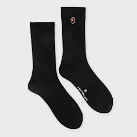 A Bathing Ape Ape Head One Point Socks schwarz