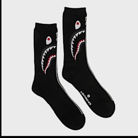 A Bathing Ape Shark Jacquard Socks zwart