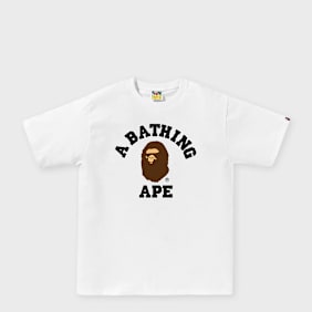 A Bathing Ape College Tee M weiß