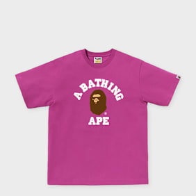 A Bathing Ape College Tee M lichtroze