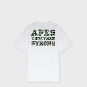 A Bathing Ape ABC Camo College ATS Tee weiß