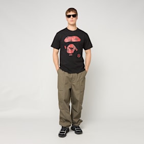 A Bathing Ape Color Camo Ape Face Tee schwarz