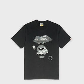 A Bathing Ape Multi Pixel Camo Mad Ape Face Tee black