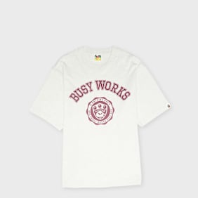 A Bathing Ape Busy Works College Relaxed Fit Tee grau