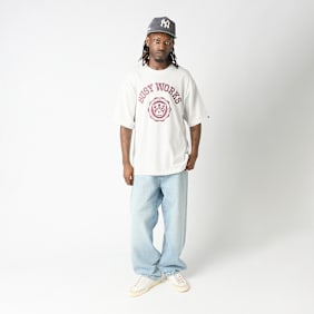 A Bathing Ape Busy Works College Relaxed Fit Tee grijs