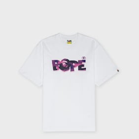A Bathing Ape Color Camo Bape Logo Relaxed Fit Tee wit