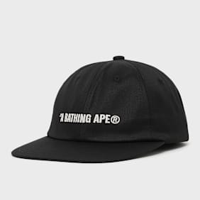 A Bathing Ape Logo Panel Cap schwarz