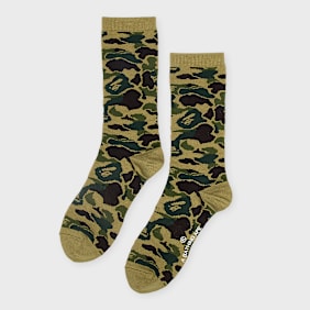 A Bathing Ape ABC Camo Jacquard Socks groen