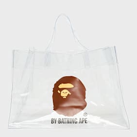 A Bathing Ape Ape Head Clear Bag multicolor