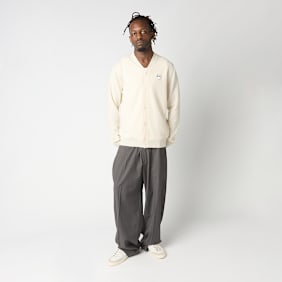 Comme des Garcons Play V-Neck Cardigan White Emblem beige