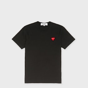 Comme des Garcons Play T-Shirt Red Heart Logo schwarz