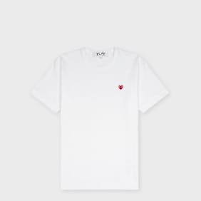 Comme des Garcons Play T-Shirt Mini Red Heart Logo white