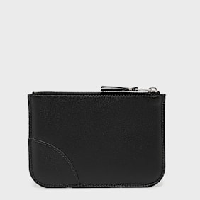 Comme des Garcons Wallet Silver Eyelet schwarz