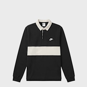 Nike Club Long Sleeve Rugby Top schwarz