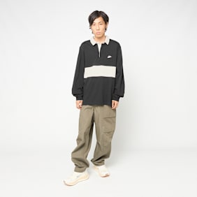 Nike   Club Long Sleeve Rugby Top schwarz