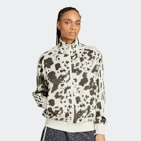 adidas Originals Satin Track Top beige