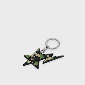 A Bathing Ape ABC Camo Sta Rubber Keychain grün