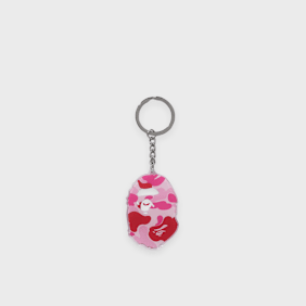 A Bathing Ape ABC Camo Ape Head Acrylic Keychain green Rosa