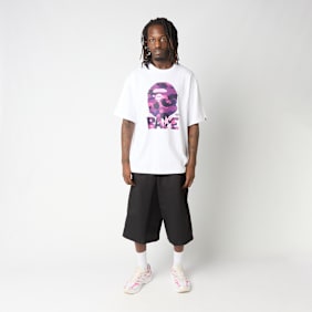 A Bathing Ape Color Camo Ape Head Relaxed Fit Tee wit