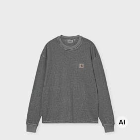 Carhartt WIP L/S Vista Waffle T-Shirt grau