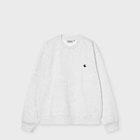 Carhartt WIP Mack Sweat ash heather/black Braun