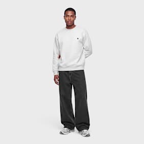 Carhartt WIP Mack Sweat ash heather/black Braun