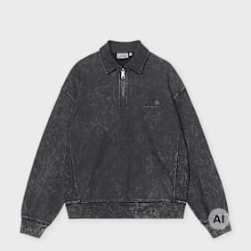 Carhartt WIP Lambert Polo Sweater blue