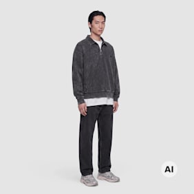 Carhartt WIP Lambert Polo Sweater blau