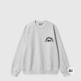 Carhartt WIP Arch Script Sweater grey